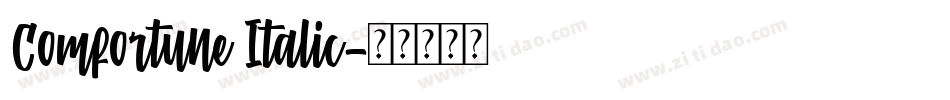 Comfortune Italic字体转换
